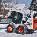 Clearing Snow in Edmonton with our Bobcat